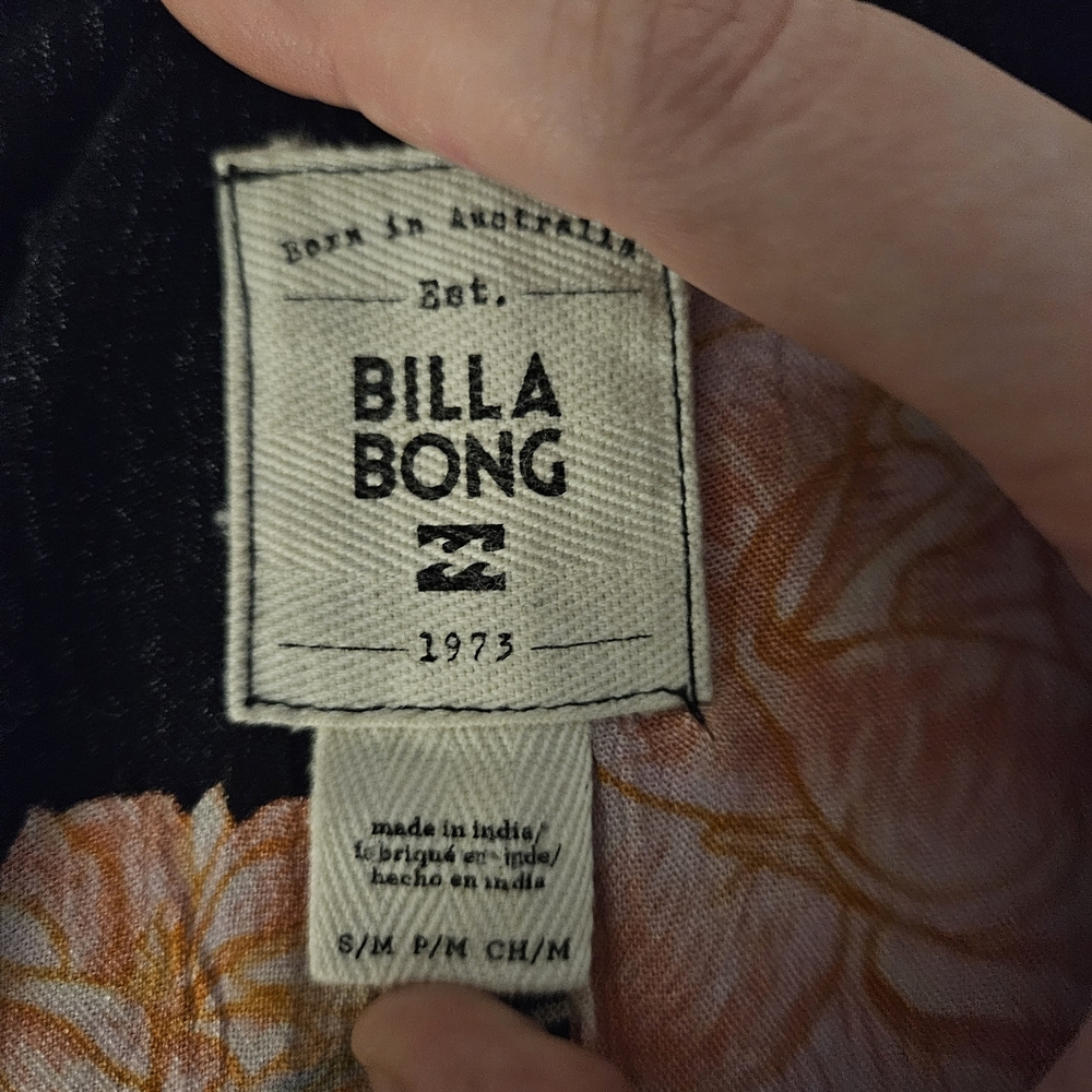 Billabong Flore Me Boho Floral Lightweight Flowy Open Cardigan Kimono S/M - Picture 9 of 9